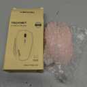 TECKNET Wireless Mouse, 2.4G USB Computer Mouse with 6-Level Adjustable 4800 DPI, 30 Months Battery, Ergonomic Grips, 6 Buttons Portable for PC, Chromebook, Mac - Pink