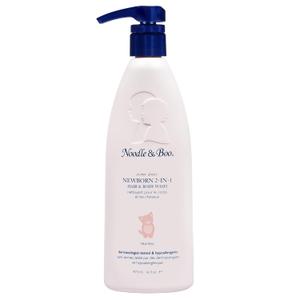 Noodle & Boo Newborn 2-in-1 Baby Shampoo and Body Wash, Tear-Free, Hypoallergenic, Baby Bath Essentials, Moisturizing, pH-Balanced, Vitamin-Enriched, Pediatrician-Tested (16 Fl Oz (Pack of 1))