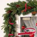 120 Pcs Christmas Garland Ties, Holiday Garland Twist Ties for Banister Christmas Decoration, Nylon Garden Plant Cable Straps, Decorative Christmas Tree Wreath Railings Stairways Ties Green