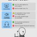 Avantree Aura Loop  Next-Gen Wireless TV Earbuds with Auracast & Charging Dock, 3 EQ Modes with Voice Clear for Seniors & Hard of Hearing, Supports One-to-Many Auracast Connection