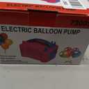 IDAODAN Electric Balloon Pump, Portable Electric Balloon Blower Machine Balloon Air Pump Dual Nozzle Rose Red 110V 600W Balloon Inflator for Party Decorations