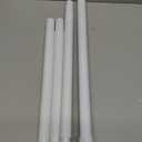 White Shower Curtain Rod Adjustable 43-78 inch, 1"Diameter Spring Tension Curtain Rod No Drill, Anti-Rust Non-Slip Shower Rod, White Shower Rod for Bathroom Tension