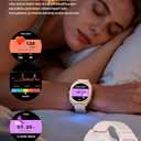 Smart Watch with Earbuds for Women&Wife Gift, 1.53 HD Display, Bluetooth Call, Music Control,Fitness Tracker, Step,Calories,Sleep Monitor,Heart Rate Monitor,Health Tracking,Android & iOS