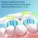 Replacement Heads Compatible with Spinbrush Electric Toothbrush Adults Toothbrush Head, 10 Pack Brush Heads Medium Bristles