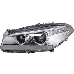 HELLA 011087951 BMW 5 (F10, F11) Driver Side Headlight Assembly, Multi