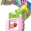 Bilingual Pink Spanish and English Talking Flash Cards, Pocket Speech Therapy Tools with 510 Words, Montessori Language Learning Aids, Children's Sensory Learning Kits