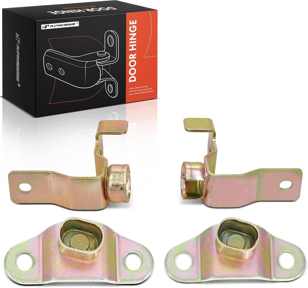 A-Premium Rear Tailgate Hinge Assembly Compatible with Chevrolet Colorado 2004-2012 & GMC Canyon 2004-2012 & Isuzu i-280 2006, i-290 2007-2008, i-350 2006, i-370, 4-PC Set, Driver and Passenger Side