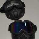 Paintball Mask Anti Fog,Tactical Full Face Mask Ski Mask Goggles Detachable Adjustable,Motorcycle Riding Face Protection