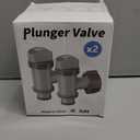 Plunger Valve Compatible with Intex Pool Parts and Accessories, On/Off Plunger Valve Replacement for Above Ground Swimming Pool and Pool Filter Pump (2 Pack)