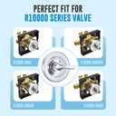 Replacement for Delta Classic 13 Series Single-Function Trim Kit, T13020 Chrome Shower Handle, Fit Delta Shower Valve R10000 Series (2 Style of Cartridge Included)