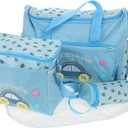 Abaodam 4-in-1 Multi-Function Diaper Bag Tote Set with Large Capacity Includes Diaper Changing Pad Durable Waterproof Oxford for Travel and Everyday Use