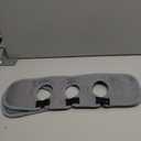 Teenyyou 2 Pcs Faucet Mat for Kitchen Sink Splash Guard for Kitchen Sink Faucet Dish Drying Mat for Bathroom Sponge Holder(Dark Gray,3 Round Holes)