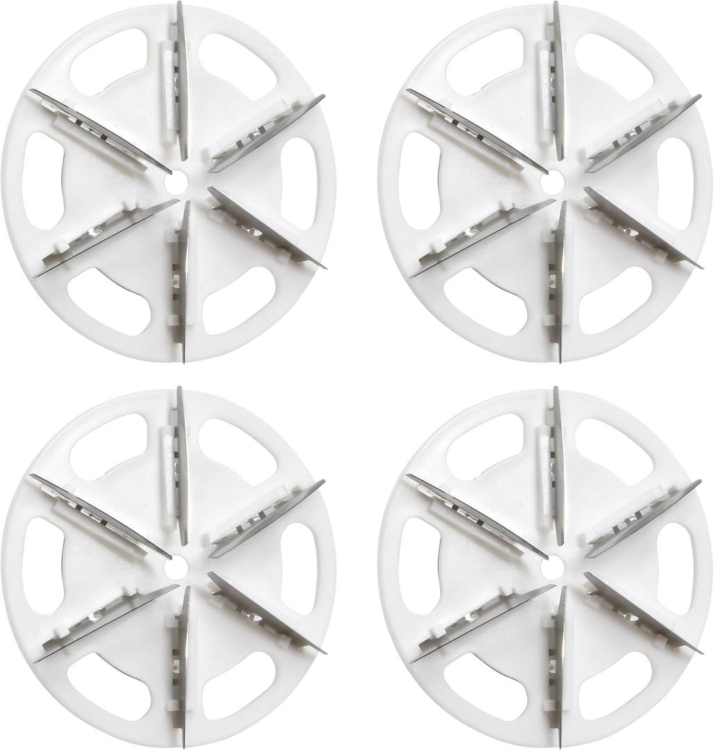 Electrolux Fabric Shaver Replacement Blades, 4-Pack, High Qulity 6-Leaf Blades for Safe and Efficient Lint and Pill Removal, Only Compatible with Electrolux Rechargeable Lint Remover