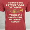 T-Shirt Trumpet Red Size Large