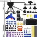 VEXTRO Dent Puller Kit, Paintless Dent Repair Tools with Dent Lifter, Bridge Puller, Slide Hammer T-Bar, PDR Car Dent Removal Kit with Glue Gun and Tabs for Auto Body Hail Damage