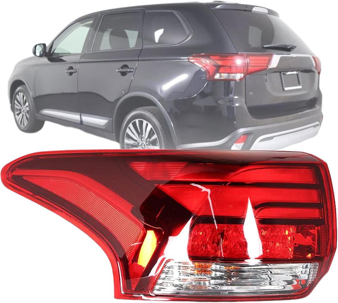 WFLNHB Left Side Outer Tail Light Assembly Replacement for Mitsubishi Outlander 2016-2020 Driver Side Rear Tail Light Lamp 8330B177 MI2805108