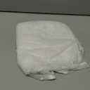 MakeMeChic Women's Lace Skirt Floral Mesh Wrap Tie Side Elegant Coverup Fall Skirts (Large, White)