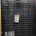 Amazon Basics Portable, Collapsible Metal Wire Dog Crate with Removable Tray, Double Door, Easy to Assemble, Divider Panel for Large Dogs, 42" x 28" x 30", Black