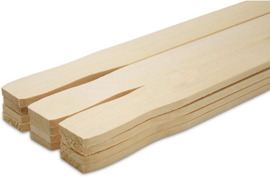 21 Inch Paint Sticks, Box of 50 Hardwood Paint Stirrers, Wood Mixing Paddles for Epoxy or Resin, Garden or Library Markers by Woodpeckers