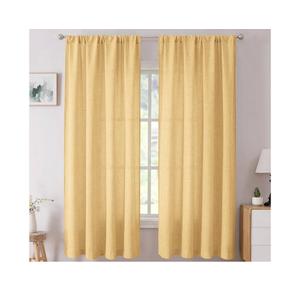 LAMIT 72 inch Linen Curtains for Bedroom, Grommet Thick Linen Textured Privacy Drapes Light Filtering Window Treatments Curtains for Living Room, Set of 2 Panels (52 x 72 Inch, Caramel Brown)