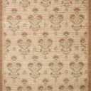Loloi Chris Loves Julia Rue Collection RUE-01 Wheat/Sage 2'-3" x 3'-9" Accent Rug Jute Neutral Floral Living Room Bedroom Rug