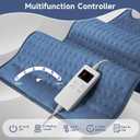 Heating Pad for Back Neck Shoulder, Heating Pads for Period Cramps Relief, Christma s, Father, Mother Gifts for Women, Men, Dad, Mom, Soft & Rapid Heat Large Size 17"x33"