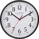 La Crosse 404-3025B 10-inch Basics Quartz Analog Wall Clock - Black