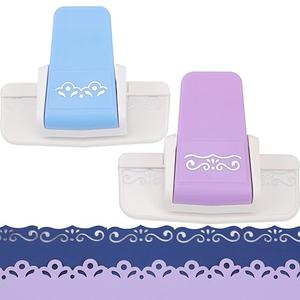 2pcs Border Punches, Border Edge Craft Floral Pattern Punches, Border Punches for Paper Crafts, Scroll Punch for Scrapbooks, Wedding Cards, Greeting Cards, Decoration and DIY Arts