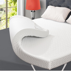 3 Inch Gel Memory Foam Mattress Topper Queen Size High Density Cooling Pad Pressure Relief Bed Topper (with Removable & Washable Bamboo Cover)