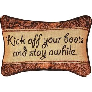 Manual 12.5 x 8.5-Inch Decorative Throw Pillow, Kick Off Your Boots