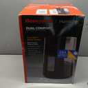 Honeywell Dual Comfort Cool + Warm Mist humidifier. Humidifier for Bedroom, Office, Living Room and Home. Provides Temporary Relief from Dry air discomforts - Black, HWC775B