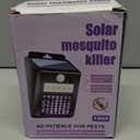 2 Pack of Solar Mosquito Zapper & Outdoor Light - 1000V Electric Bug Trap, Solar-Powered Fly Killer with Motion Sensor, Waterproof & Cordless
