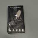 Gifts for Men Woman,Phone Stand with Wireless Bluetooth Speaker for Men with LED Atmosphere Light HD Surround Sound Speaker for Home,Office,Birthday,Anniversary,Compatible with iPhone/iPad Tablet (Black)