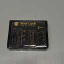 Door Lock for Front Door Kids Safety - Home Security Door Reinforcement Locks Child Proof for Doors Latches for Top of Inside Childproof Flip for Night Bedrooms Apartment Add Extra Lock