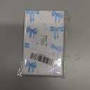 Blue Bow Single Toggle Light Switch Plates And Outlet Covers Decorative Electrical Wall Plate Receptacle Switchplate Decorate Plug Cover For Bathroom Bedroom Kitchen 4.5 * 2.76 Inch