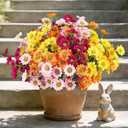  Bundles Artificial Flowers for Outdoors, 6 Pcs