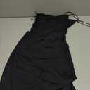 LILLUSORY Women's Summer Casual Slip Dresses Spaghetti Strap Double Lined Bodycon Maxi Dress (Small, Black)