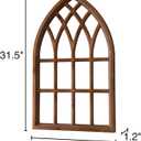 Sintosin Farmhouse Arched Window Frame Wall Decor 20 x 32 Inches, Wood, 31.5"L x 19.7"W