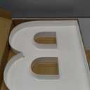 Mifoci 13.7inch Cardboard Letter Boxes Charcuterie Letters Board Fillable Reusable Trays Alphabet Serving Platter for Food Chocolate Candy Decoration Baby Shower Party Anniversary(Letter B)