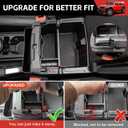 Center Console Organizer for 2024 2025 Jeep Wrangler JL JLU 4XE/Gladiator JT Gear Shift Console Side Tray GrabTray Passenger Hanging Armrest Storage Box for Wrangler&Gladiator(24+ 4-piece)