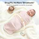 Momcozy Swaddles for Newborns, Quiet Fastener Swaddle Suitable for Infant 0-3 Months, New-Parent-Friendly Sleep Sack, Reduce Startle Reflex, Newborn Boys Girls Registry Essentials, 2-Pack, Bloom