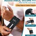 HiRui Wrist Brace for TFCC Tears, Adjustable Wristband Wrist Wraps Support for Fitness Weightlifting Tennis Tendonitis Carpal Tunnel Arthritis Pain Relief, One Size Adjustable (Black, 1 Pack)