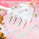 Teenyyou 60 Pcs Mini Nail Files Inspirational Gifts for Women Motivational Floral Double Sided Emery Boards Manicure Tools Employee Appreciation Encouragement Valentines Holiday Gifts(Bible)