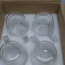 Double Wall Glass Coffee Glass Heat Resistant Glass, Clear, 4 Pack