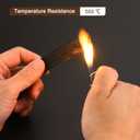 MECCANIXITY Heat Shield Sleeve, 3/4" ID 16 Feet Heat Sleeve Automotive Wire Heat Shield Fuel Line Heat Shield Sleeve Heat Sleeve Heat Wrap 500 Degree for Wires, Black