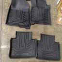 Car Floor Mats Compatible with 2018 2019 2020 2021 2022 Accord, Custom Fit Black TPE All Weather Protection Waterproof Front & Rear Seat Floor Liners