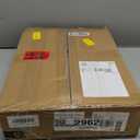 SUPERJARE 5.7 Inch Console Table with Outlet, Sofa Table, Behind Couch Table, 5.7 x 39.4 x 29.7 Inches, Metal Frame, for Living Room, Hallway, Rustic Brown