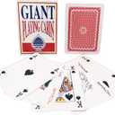Yuanhe Jumbo Giant Playing Card Deck - 8X11 Inch Large Oversized Cards - Super Big Game Theme Full Deck - For Kids, Adults, Casino Party Decorations