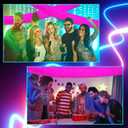 Janinka 3 Pack 10 Feet Foil Fringe Garland Pink Metallic Tinsel Streamers Glow in The Dark Party Supplies Banner Wall Hanging Curtain Backdrop for Halloween Wedding Parade Birthday Decoration