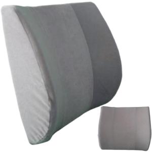 Orthopedic Back Cushion - Chiropractor-Designed Lumbar Support Pillow for Office Chair, Car, Home - High Resilience Foam, Ergonomic Design - Relieves Back Pain, Improves Posture